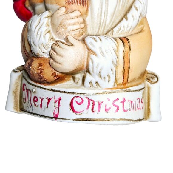 Christmas Vtg Collectible Ceramic Santa Claus Bell Ornament KSA Kurt S Adler Inc - Picture 6 of 12